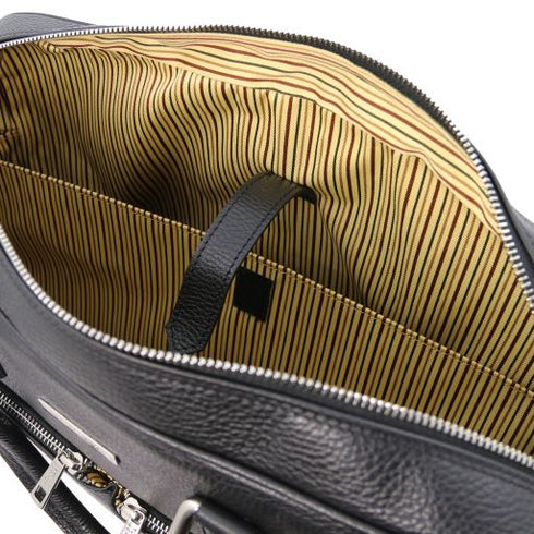 Treviso - Leather laptop briefcase